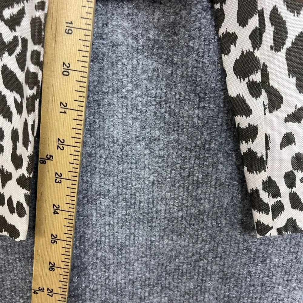 J. Crew Pants Womens 2 Cream Leopard Print Excellent High Rise Paperbag Waist